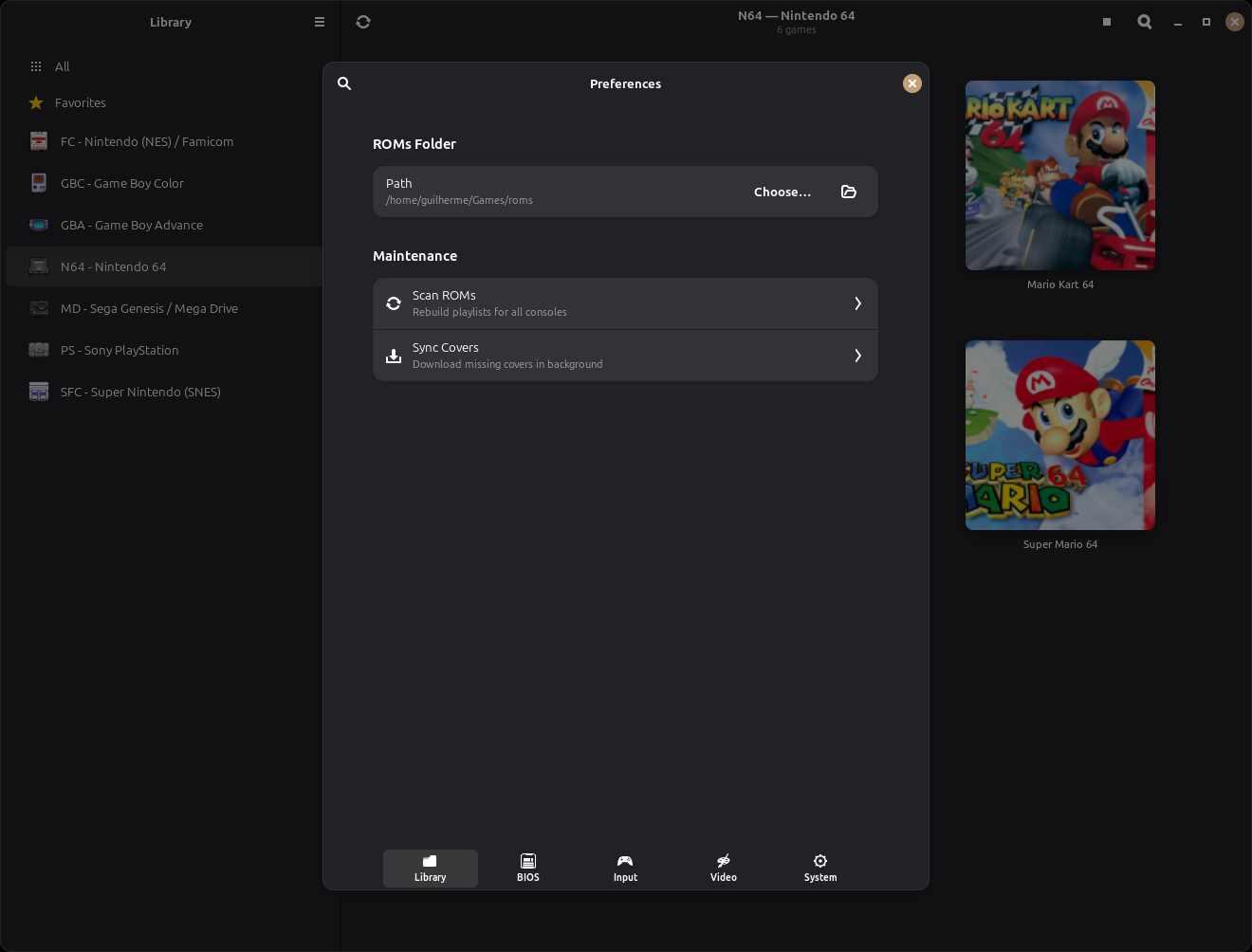 General settings