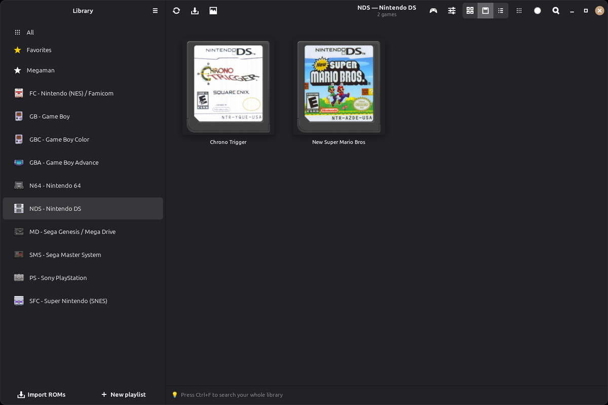 OpenEmux — Nintendo DS library