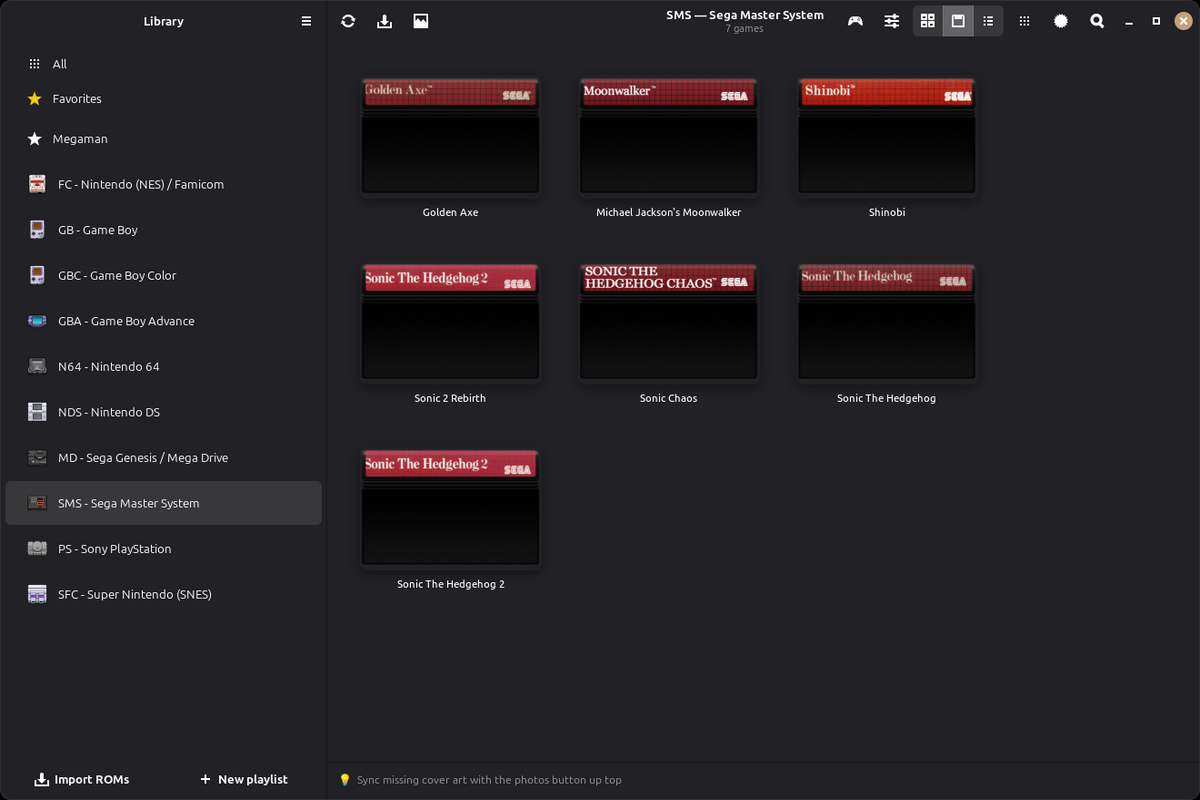 OpenEmux — Sega Master System library